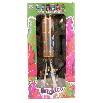 Large Bong Smokers Set - Indica Gorilla Rolling Stars