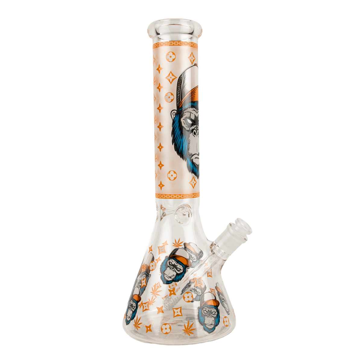 Large Bong Smokers Set - Indica Gorilla Rolling Stars