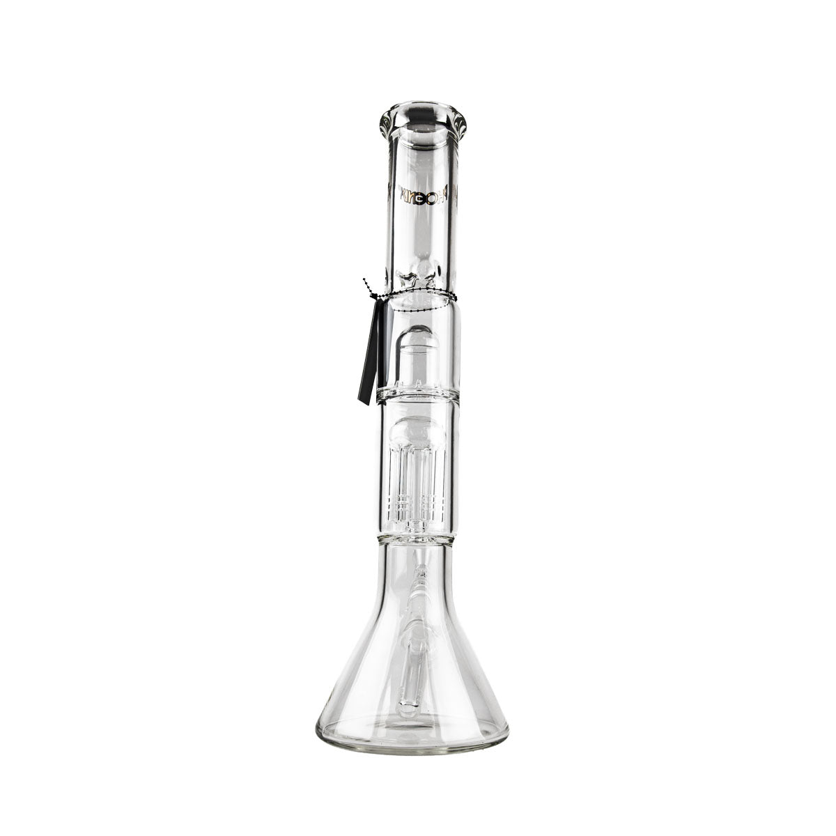 Phoenix Star: 14.8" Glass Percolator Bong With Ice Catch And Splash Guard - (PHX45)