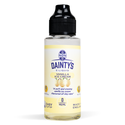 Dainty's 80ml E-Liquid Shortfills - Vanilla Ice Cream