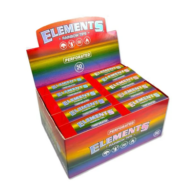 Elements Perforated Premium Rainbow Rolling Tips