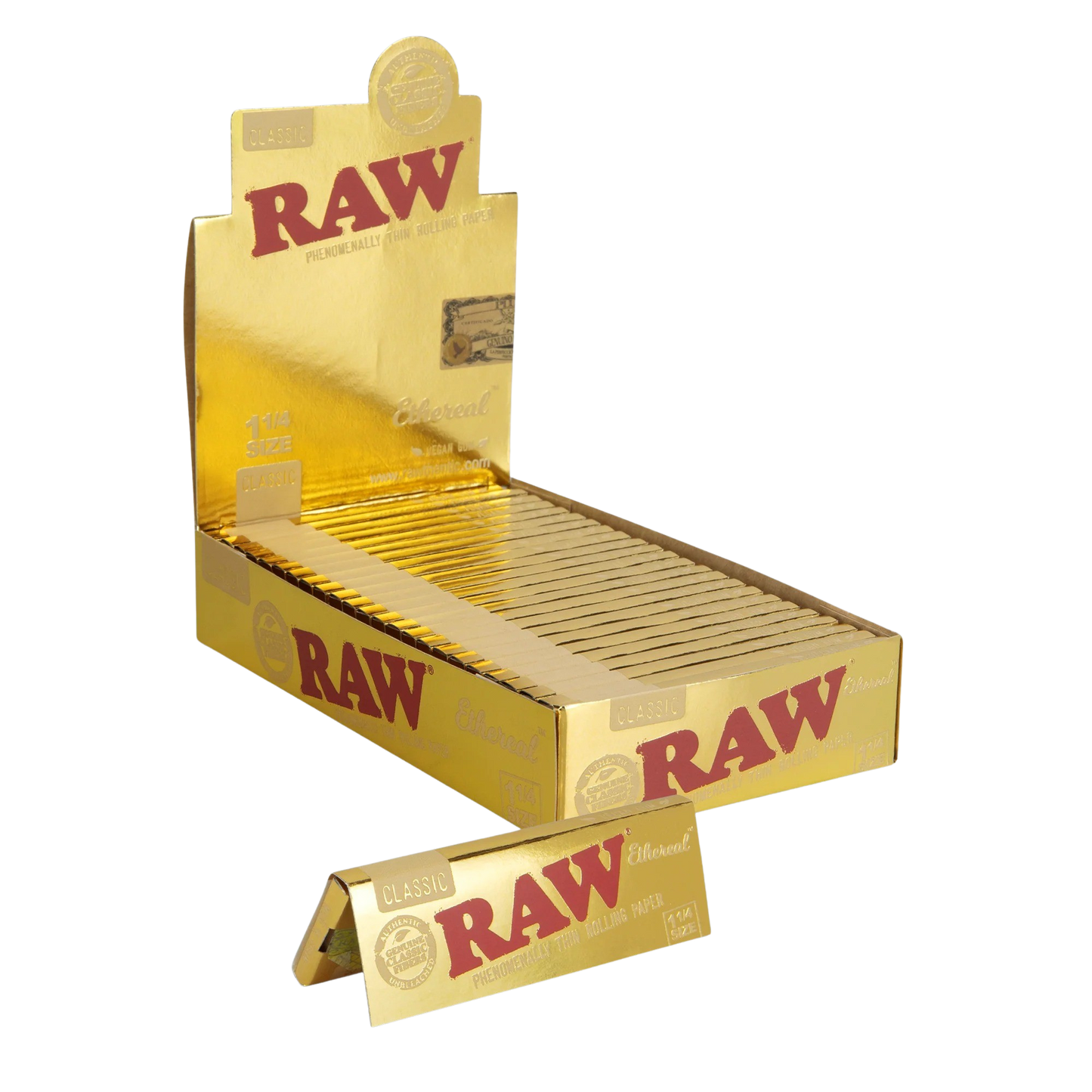 RAW Ethereal Classic 1¼ Thin Rolling Papers (Full Box)