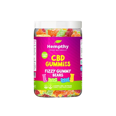 Hempthy CBD Gummy Fizzy Gummy Bears 1200mg