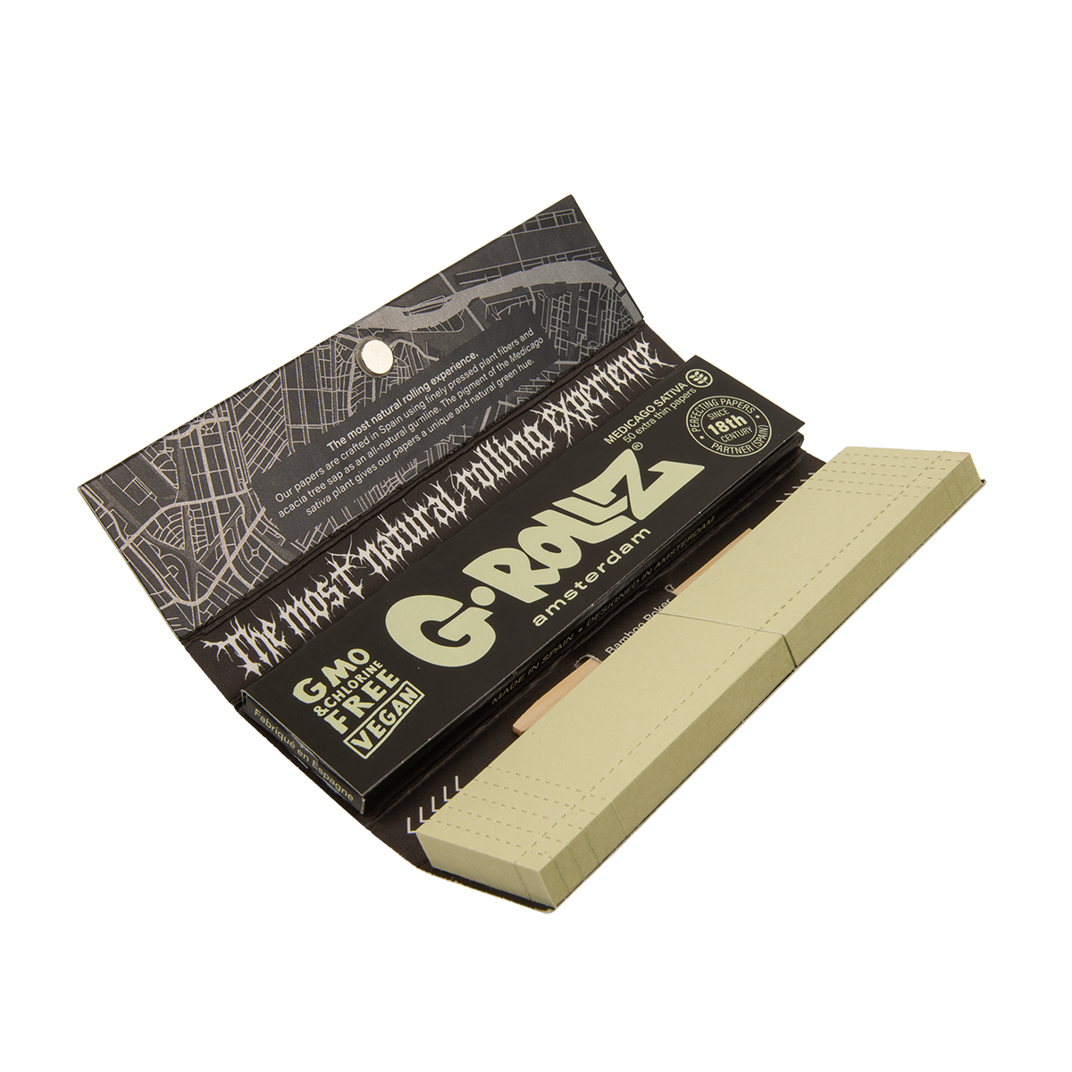 G-Rollz Dark Matter Medicago Sativa King Size Papers + Tips + Poker - (20 Pack)