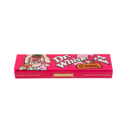 G-Rollz Dr. Whiskerz Pink Rolling Papers, Tips & Poker - 20 Pack