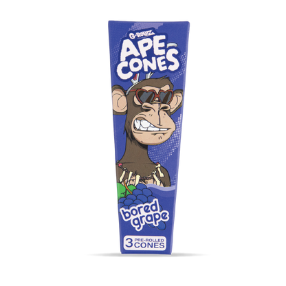 G-Rollz Ape King Size Pre-Rolled Cones: Bored Grape - 3 Cones (24 Pack)
