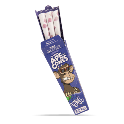 G-Rollz Ape King Size Pre-Rolled Cones: Bored Grape - 3 Cones (24 Pack)