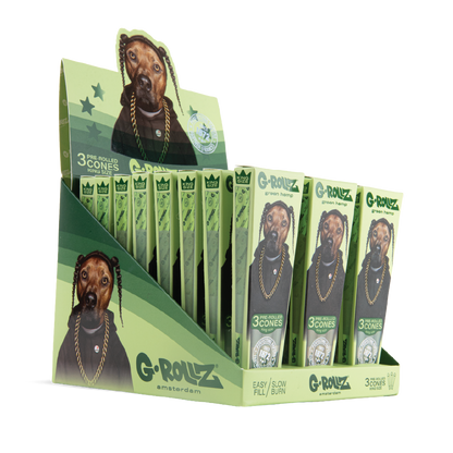 G-Rollz Ape King Size Pre-Rolled Cones: Pets Rock Organic Hemp - 3 Cones (24 Pack)