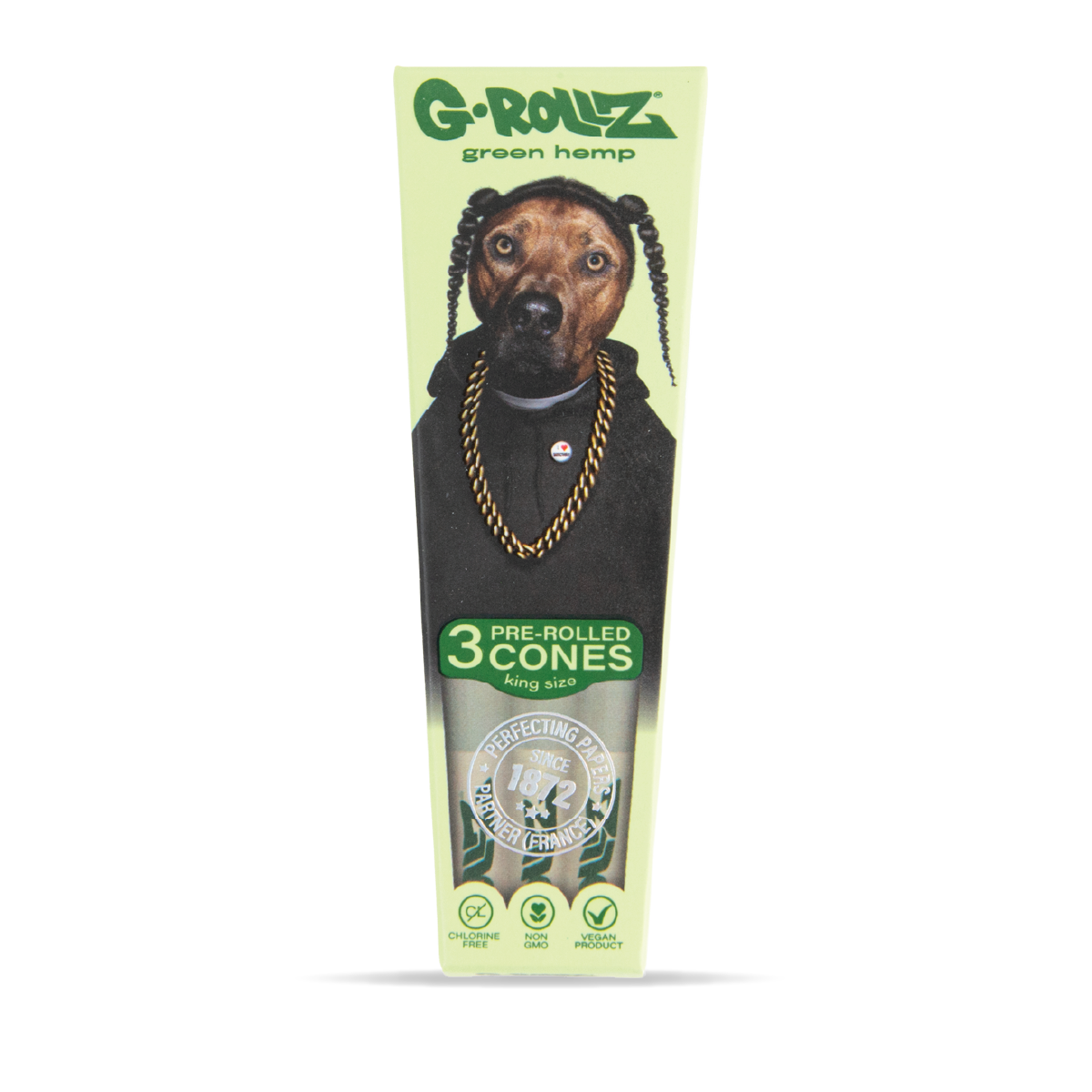 G-Rollz Ape King Size Pre-Rolled Cones: Pets Rock Organic Hemp - 3 Cones (24 Pack)