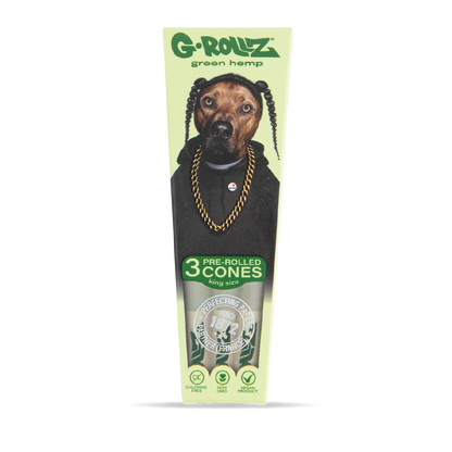 G-Rollz Ape King Size Pre-Rolled Cones: Pets Rock Organic Hemp - 3 Cones (24 Pack)