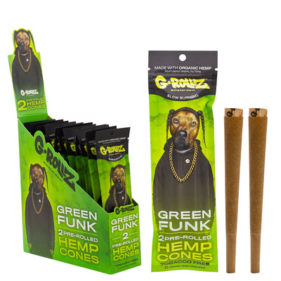 G-Rollz Pre-Rolled Hemp Cones - Green Funk (12pcs)