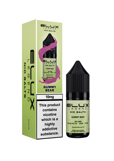 Elux Legend Nic Salts: Gummy Bear - 20mg (10 Pack)