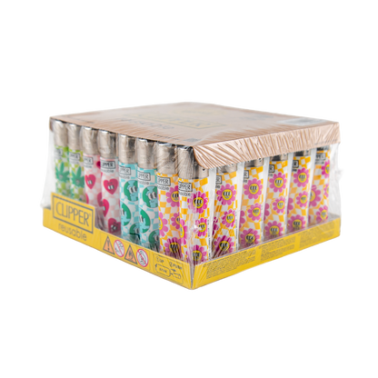Clipper Happy Weed LB Lighters (48 Pack)