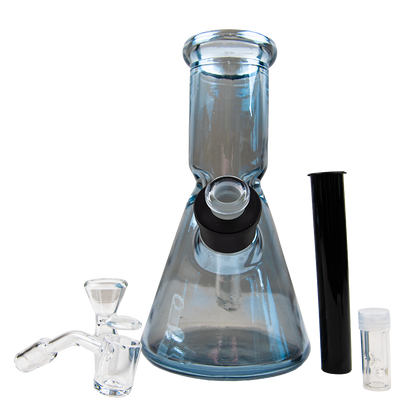 Heavy Walled 8 Inch Beaker Bong With Tip And Tube