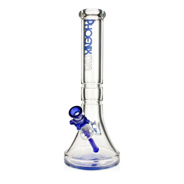 Phoenix Star: 9mm Thick 14" Glass Beaker Bong - (HF101)