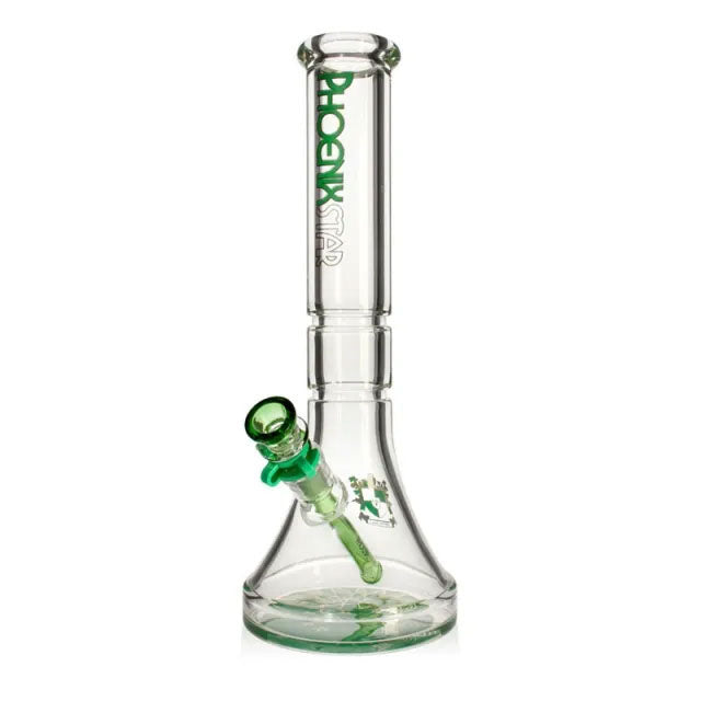 Phoenix Star: 9mm Thick 14" Glass Beaker Bong - (HF101)