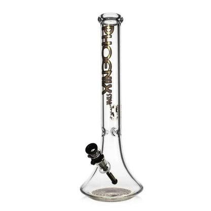 Phoenix Star: 7mm Thick Glass Beaker Bong With Ice Catcher - (HF102)