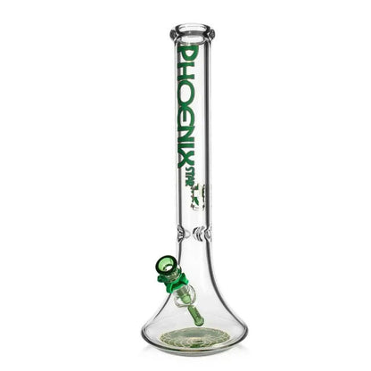 Phoenix Star: 7mm Thick Glass Beaker Bong With Ice Catcher - (HF102)