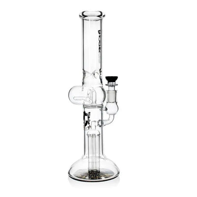 Phoenix Star: 13.8" Dual Percolator Glass Beaker Bong - (HF210)