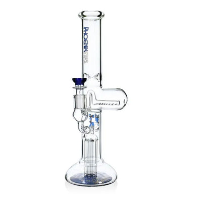 Phoenix Star: 13.8" Dual Percolator Glass Beaker Bong - (HF210)