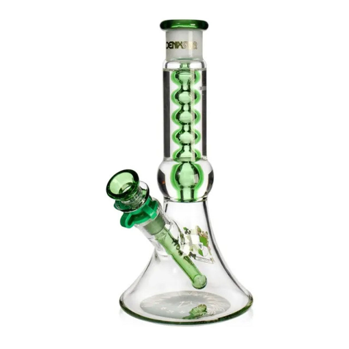 Phoenix Star: 10" Freezable Glycerine Borosilicate Beaker Bong - (HF503)