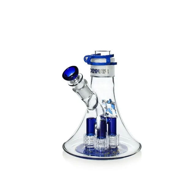 Phoenix Star: Freezable Glycerine Bong With 4 Showerhead Percolators - (HF509)