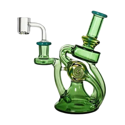 Phoenix Star: 6.8" Recycler Dab Rig With Quartz Banger (HF603)