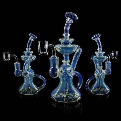 Phoenix Star: 8" Recycler Dab Rig With Quartz Banger (HF604)