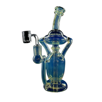 Phoenix Star: 9" Dual Recycler Dab Rig With Quartz Banger (HF605)