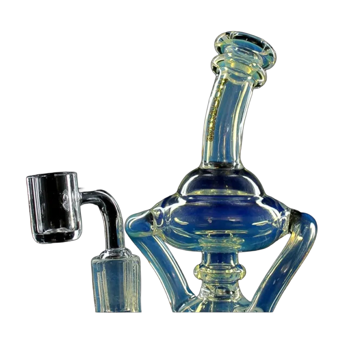 Phoenix Star: 9" Dual Recycler Dab Rig With Quartz Banger