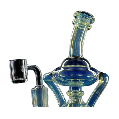 Phoenix Star: 9" Dual Recycler Dab Rig With Quartz Banger (HF605)