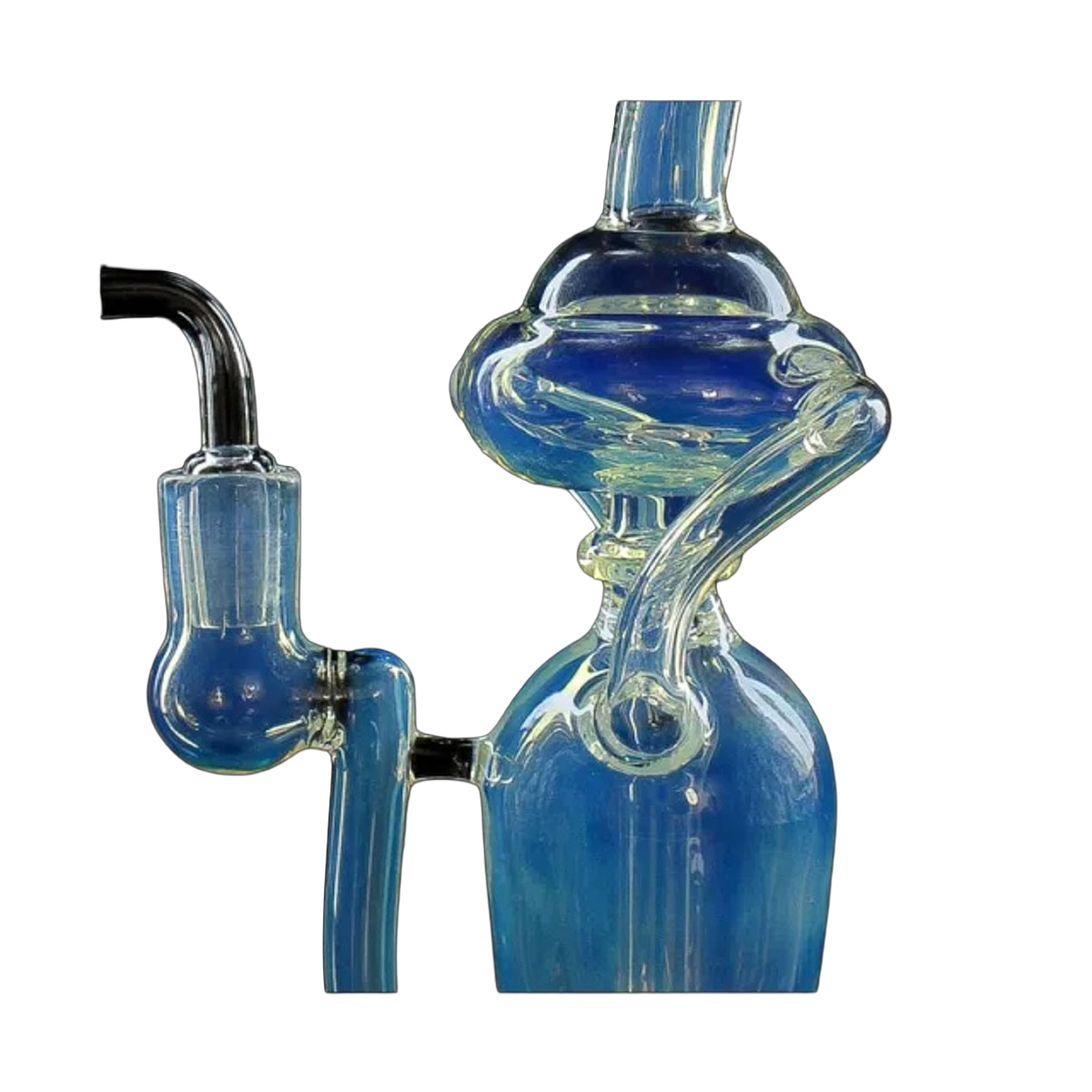Phoenix Star: 9" Dual Recycler Dab Rig With Quartz Banger