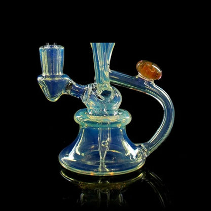Phoenix Star: 7.5" Glass Recycler Dab Rig With Quartz Banger - (HF609)