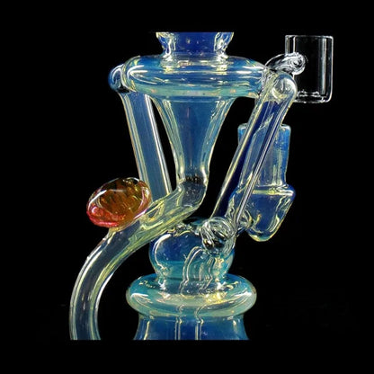 Phoenix Star: 7.5" Glass Recycler Dab Rig With Quartz Banger - (HF609)