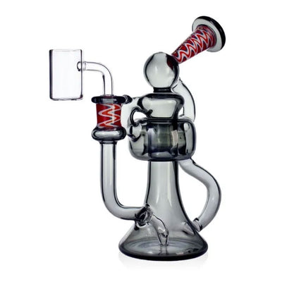 Phoenix Star Red Black Glass Recycler Dab Rig Kit (HF610)