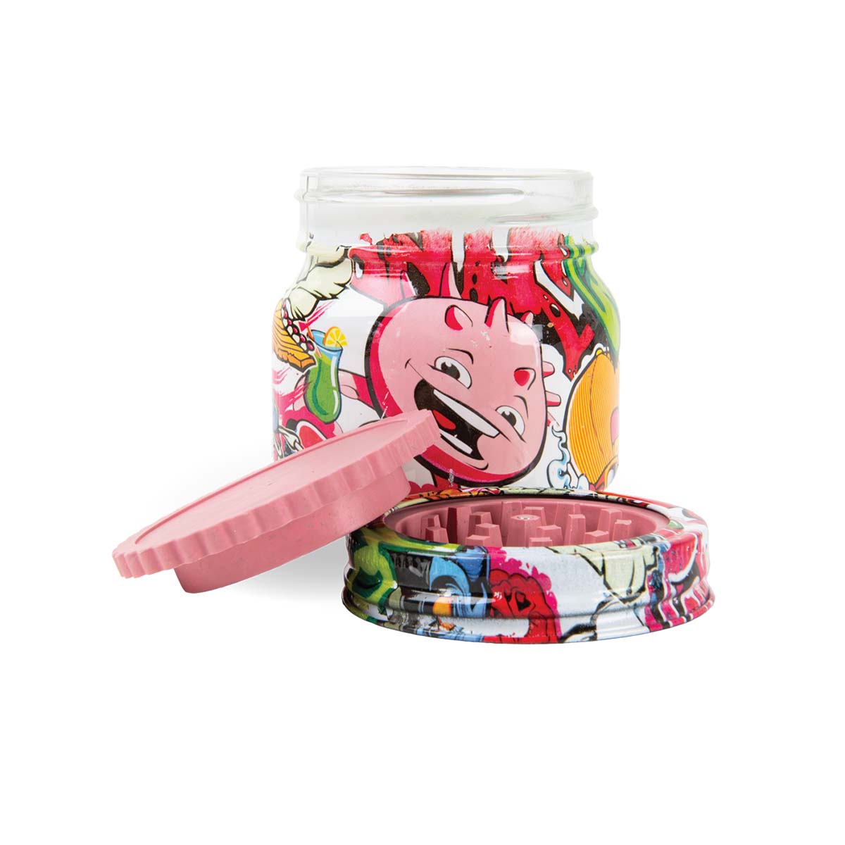 Hall of Weed Grinder Jar: Assorted Designs - 250ml (6 Pack)