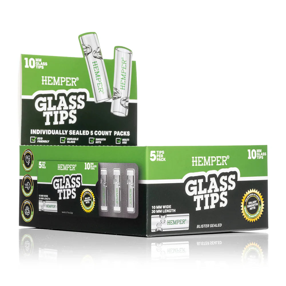 Hemper Glass Tips 5 Pack 10mm (10 pcs)