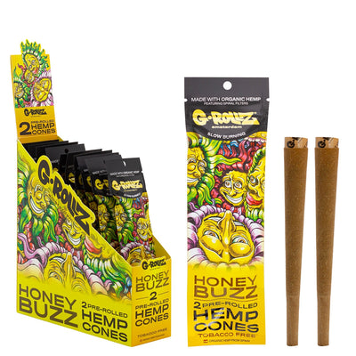 G-Rollz Pre-Rolled Hemp Cones - Honey Buzz (12pcs)