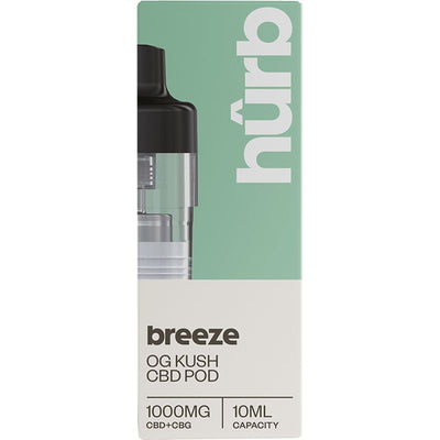 Hûrb Breeze CBD Refill Pod CBD+CBG 1000mg 10ml - OG Kush
