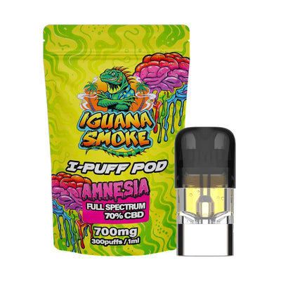 Iguana Smoke I-Puff Replacement Pod: Amnesia - 700mg (Single Piece)