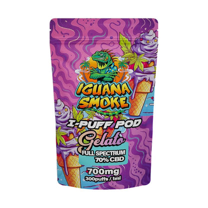 Iguana Smoke I-Puff Replacement Pod: Gelato - 700mg (Single Piece)