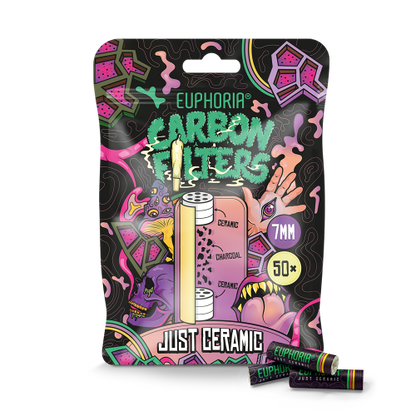 Euphoria Just Ceramic Carbon Filters (10pcs x 50)