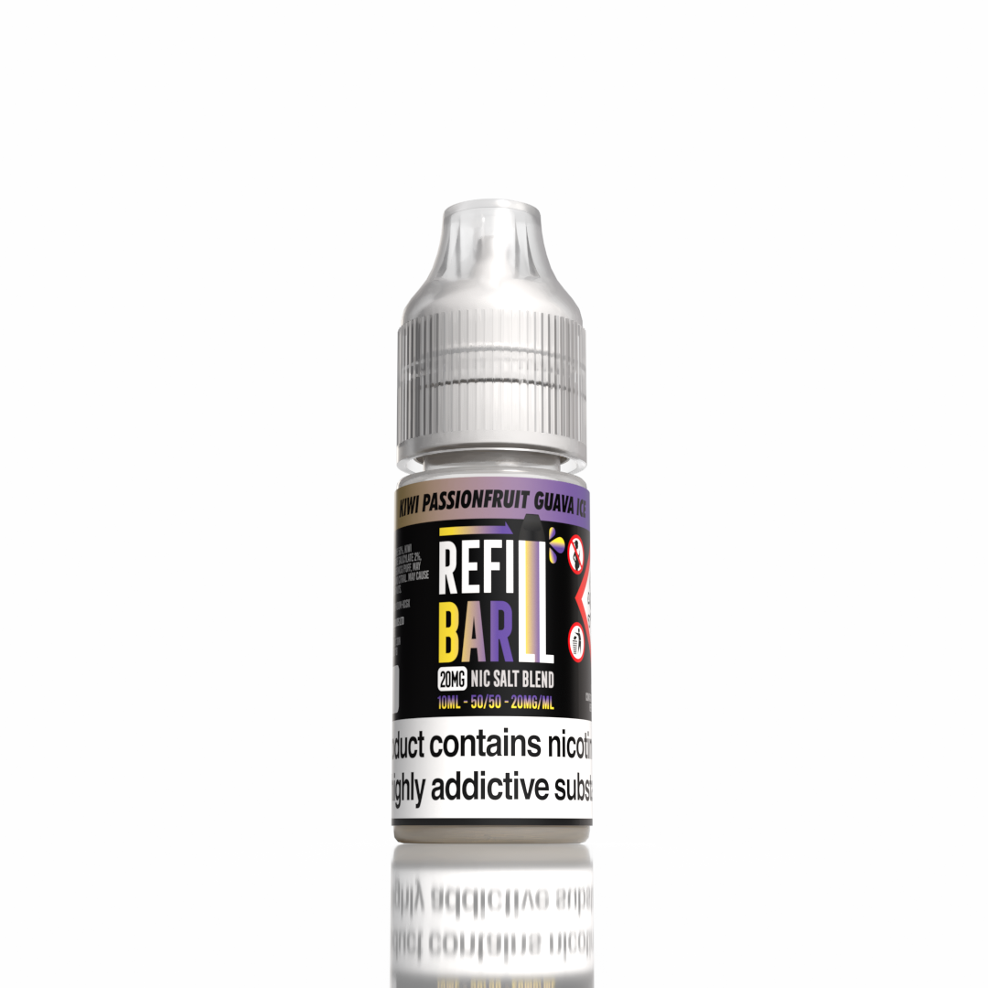 Refill Bar Salts Kiwi Passionfruit Guava Ice 10ml 50vg - (Pack Of 20)