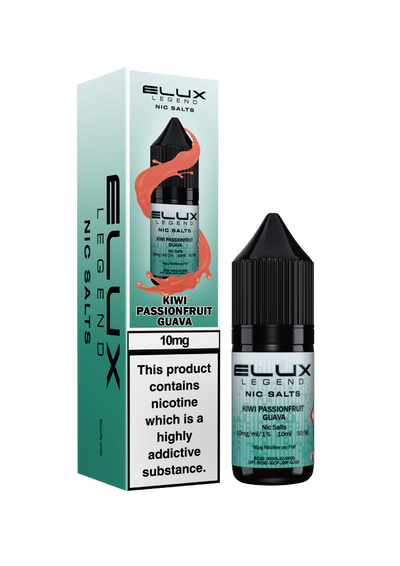 Elux Legend Nic Salts: Kiwi Passionfruit Guava - 20mg (10 Pack)