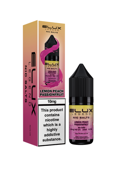 Elux Legend Nic Salts: Lemon Peach Passion - 20mg (10 Pack)