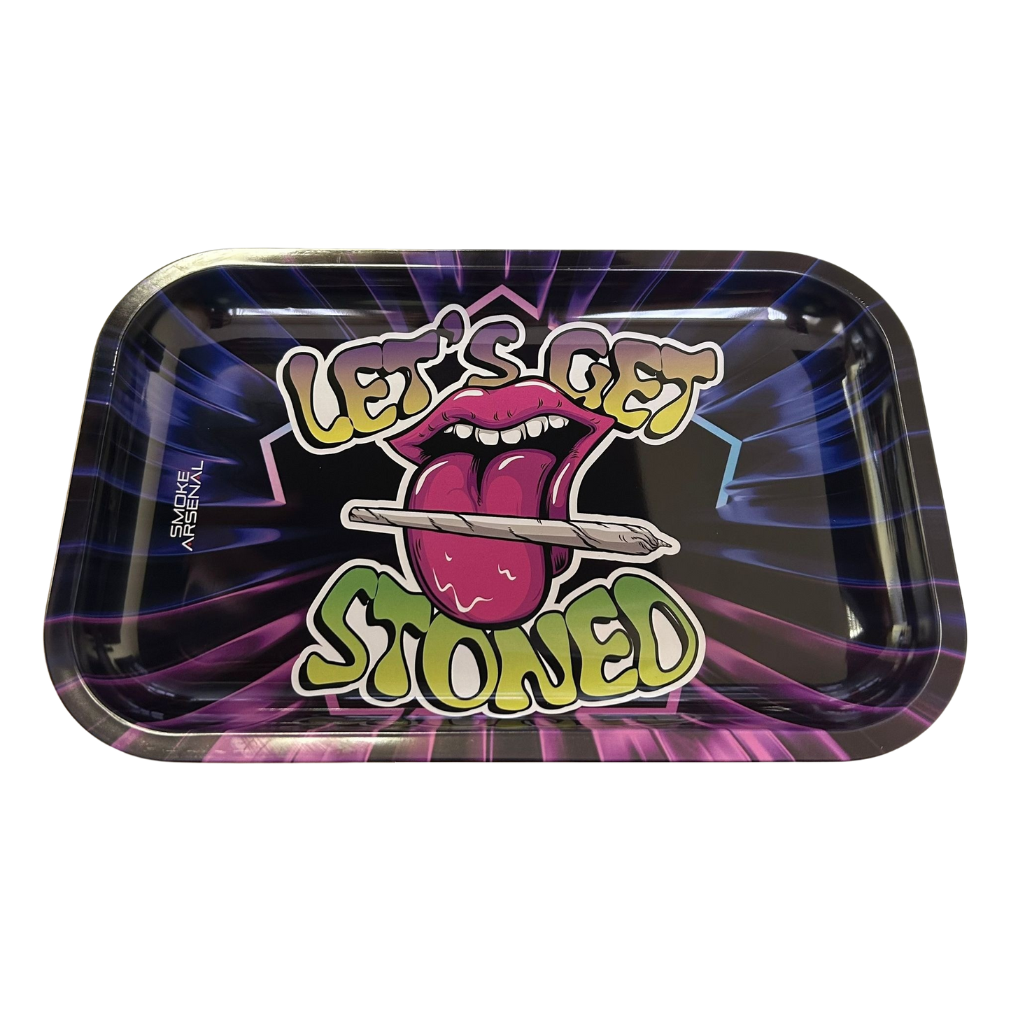 Smoke Arsenal Rolling Tray Medium - Let's Get Stoned