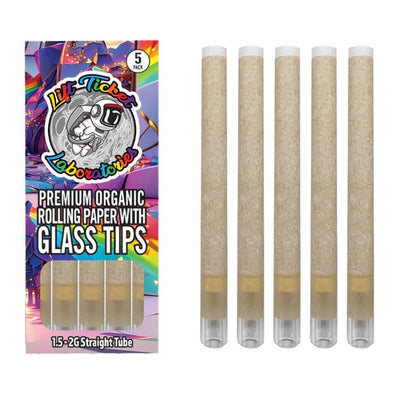 Lift Tickets Pre Rolled Cone Cannons with Glass Tips (5 pcs)