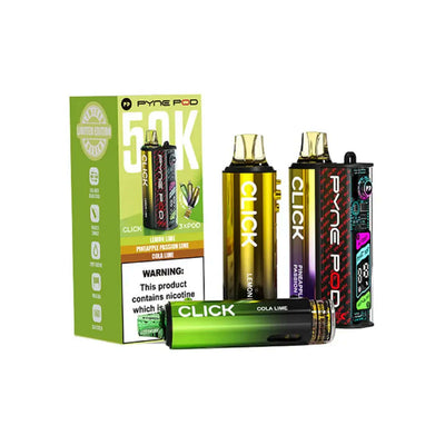 Pyne Pod Click 50K Pod Kits: Lime Edition – 20mg