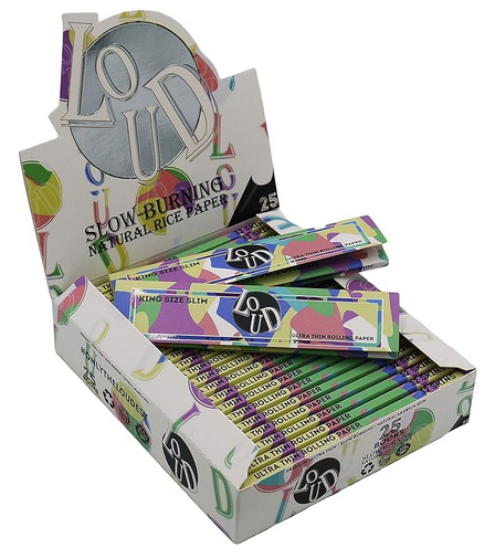 Loud Ldn XLoud Rolling Papers: Natural Rice - King Size (24 Pack)