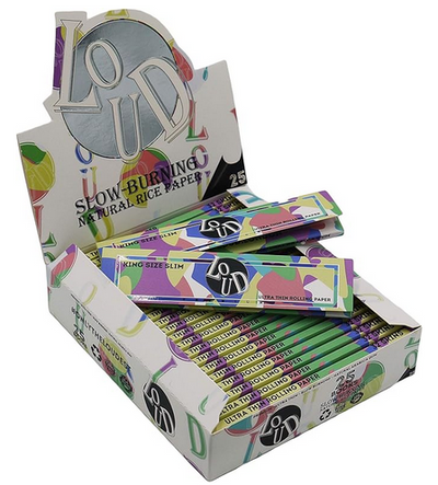 Loud Ldn XLoud Rolling Papers: Natural Rice - King Size (24 Pack)